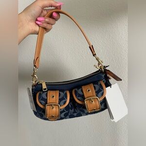 Coach Denim Ashton Shoulder Bag